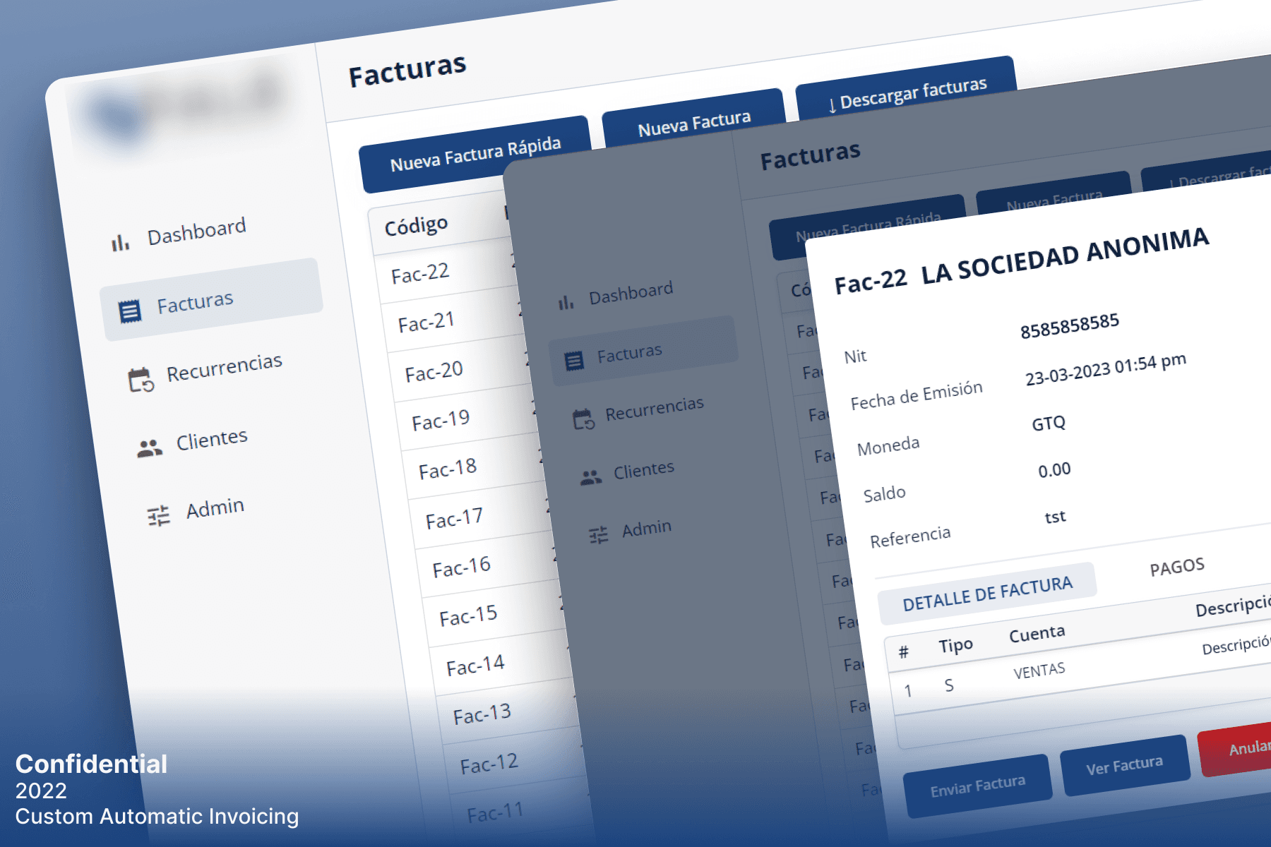 Generación masiva de facturas con PDF, envío de email y certificación FEL