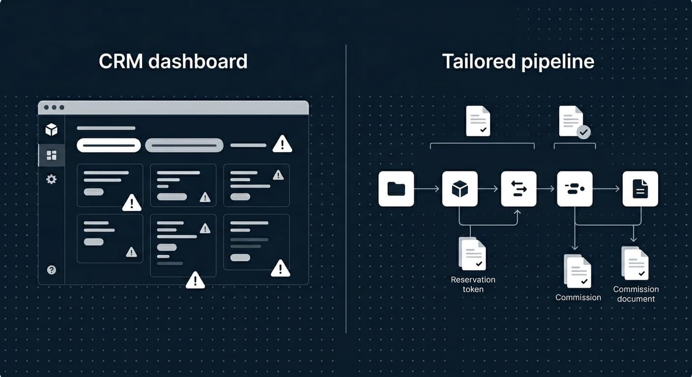CRM genérico vs CRM a la medida para inmobiliarias en Guatemala